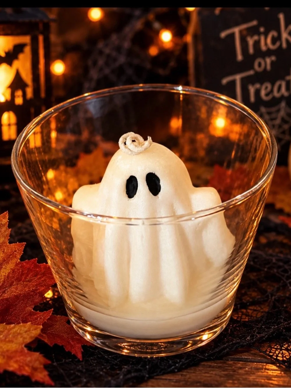 New Boo Thang Ghost Soy Wax Candle. Scented with spooky dragons blood fragrance
